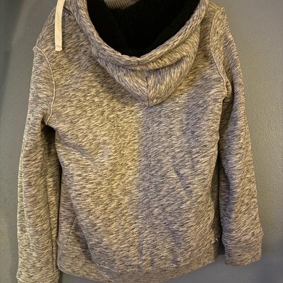 Vintage Hollister SHERPA lined Hoodie Womens Small - Picture 4 of 6